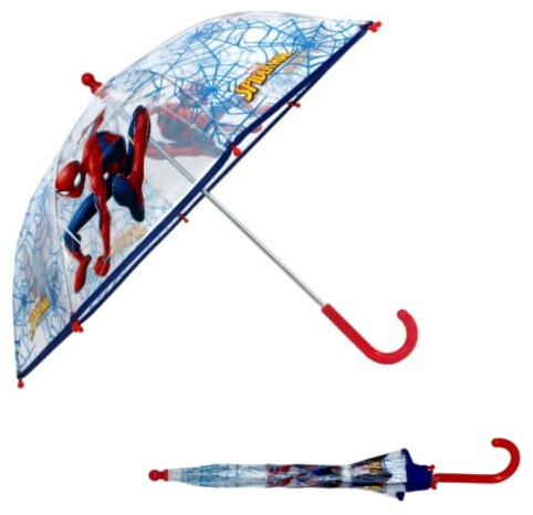 mybagstory - Parapluie pour enfant – Spiderman - Bleu - Maternelle - Vacances - Parapluie Garçon - 73 cm - Idée Cadeau - Léger - Compact - Ouverture Manuelle – Résistant - Anti-pincement