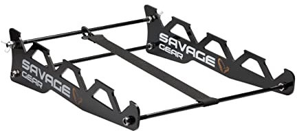 Savage Gear Belly Boat Rod Station 4 Rods - Rutenhalterung für Bellyboote, Rutenhalter für Boote, Halterung für Ruten