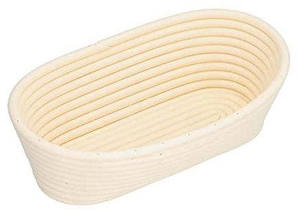 Corbeille à pain lavable corbeille à fruits forme innovante moule de cuisson pour cuisine maison boulangerie bols décoratifs pour la décoration intérieure porte-fruits pour (Off-white oval 25x15x8cm)