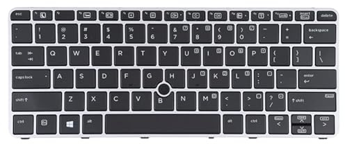 Teclado de repuesto para laptop HP EliteBook 820 G3 versión de EE. UU. Teclado con retroiluminación y señalar
