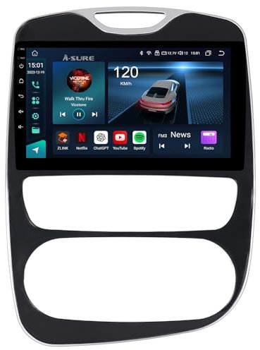 ACAVICA Autoradio per Renault Clio 4 (2012-2018) - Android 15, 8 Core 4+64GB, Schermo Touch 10.1, Wireless A-pple CarPlay & Android Auto, DSP, Bluetooth 5.0, GPS, Controllo al Volante