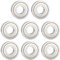 JEYORZY 8 rodamientos de Bolas 608zz, Rodamiento de bolas de plata con rodamiento de placa larga, adecuado para ABEC, 8 mm x 22 mm x 7 mm