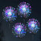 Solar Garden Lights Outdoor, 4 Pack 600 LED 8 Modes Colourful Firework Lights Solar Powered Waterproof Garden Ornaments for Yard, Patio, Pathway, Flowerbed, Party, Wedding, Christmas Decorations