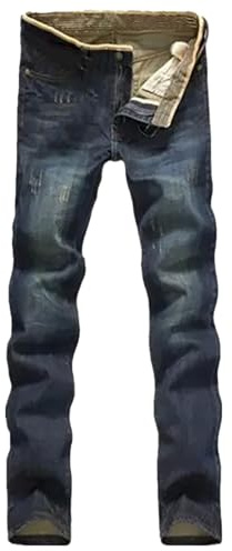 Jeans de trabajo para hombre, para hombre, regalo para hombre, casual, otoño, algodón, hip hop, sueltos, de trabajo, pantalones largos, pantalones de chándal, azul, 3XL
