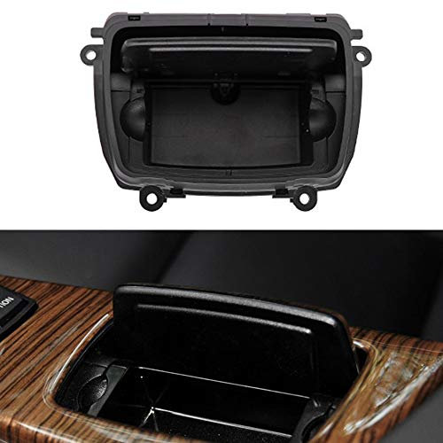 Carrfan askfat, främre mittkonsol för BMW 5-serien F10 F11 F18 51169206347, svart, ABS och PC, modern stil