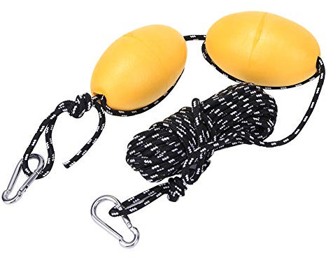 Kayak Drift Anker, Ankerball Float Anchor Kleine Boje Floating Marker Nylonschnur Edelstahl Clip Ball Kajak Kanu Boot Leine Seil Abschleppseil Fishing Tackle Sea Bootsanker Fluss Ozean Verankerung