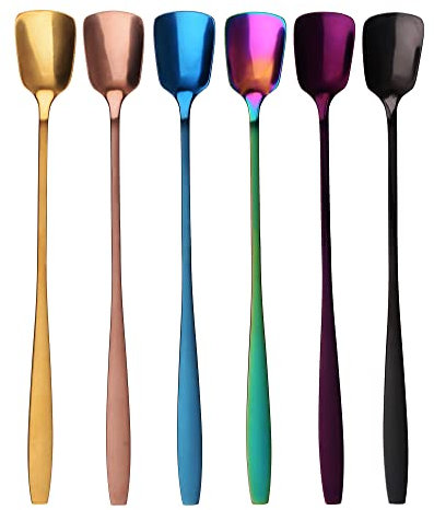 GRÄWE Eislöffel 6 Stück lang, Edelstahl, Serie Königstein