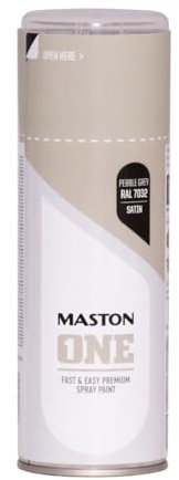 Maston Spray Paint ONE - Satin Pebble Grey RAL7032 400ml