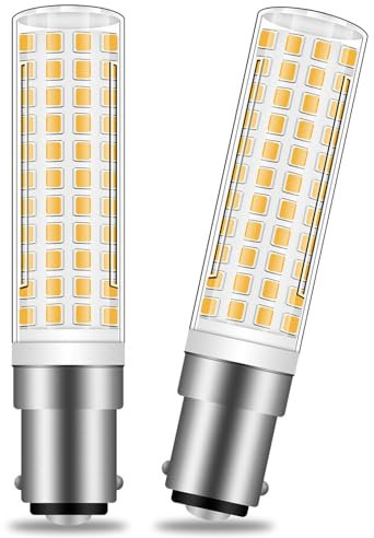 B15D LED Dimmbar 230V 10W Birne Ersetzt für Osram Halolux Ceram 100W Glühlampe 70W-100W Warmweiß 3000K 950LM Doppelkontakt Bajonett Super Hell Leuchtmitteln, 2 Stück
