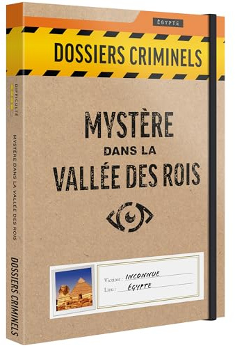 Platonia Games Dossiers Criminels - Mystère dans La Vallée des Rois : Découverte Macabre dans Un Tombeau Pharaonique - Jeu de Societe Escape Game - Jeu d’Enquête Immersif et Collaboratif