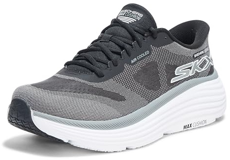 Skechers Men's Hands Free Slip-ins Max Cushioning Endeavour - Exciton Sneaker, Black, 9.5