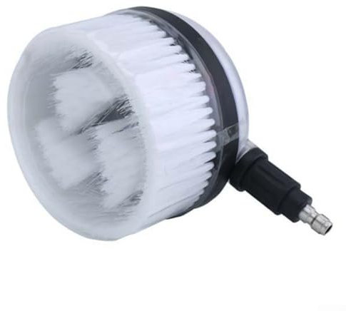 Gbtdoface Spazzola rotante per lavaggio telescopica, strumento per lavaggio auto, spazzola rotante per idropulitrice con spina da 1/4 di pollice a connessione rapida