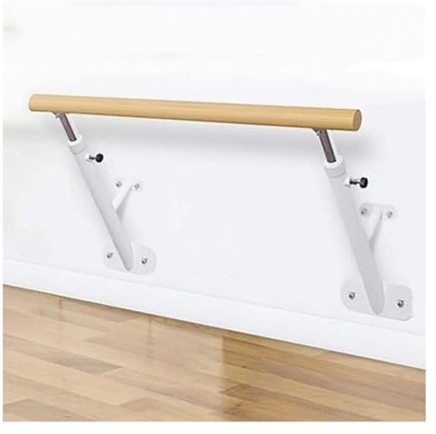 KUANGGE An der Wand montierte Ballettstange, freistehender Tanzstab, höhenverstellbar 80–120 cm, Ballettstangen, robuste Tanz-Stretchstange für Yoga-Übungen für Erwachsene und Kinder (weiß, 100 cm)