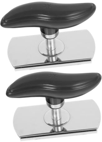 Mikinona Apriscatole Manuale Regolabile in Acciaio Inossidabile Liscio e Design Ergonomico Utensile Portatile per Anziani e Persone Mani Deboli Set da 2 Pezzi