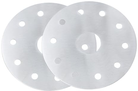 TOYZFRIENDY Adaptador Cocina Inducción de Acero Inoxidable, 2 Unidades, Difusor de Calor para Cacerola, Calentamiento Uniforme y Protección Placa