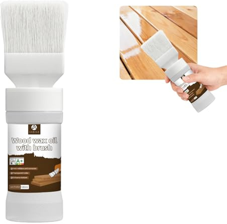 Anirun Varnish for Wood，Clear Protective Wood Finish，6.35 Oz Water Based Wood Sealer, Protective Finish for Floors, Furniture, Fast Drying Satin Sheen