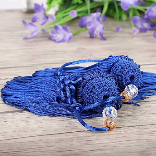 Generic Kinesiskt Svärd Tofs Ice Silk Smooth Taiji Sword Accessory för Kung Fu Gym och Personligt Bruk Kort Stil 2 Färger