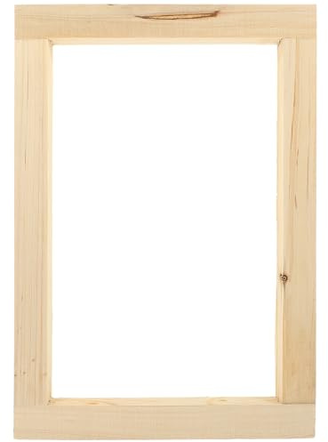 HOMOCONO Marco de Serigrafía de Madera Alto Rendimiento para Impresión Reutilizable Adecuado para Bricolaje y Creación de Pancartas