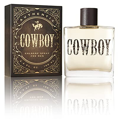 Cowboy Cologne for Men by Tru Western, 3.4 fl oz, Rugged Woodsy Fragrance, Fresh Moss, Juniper, Sage, Mahogany Woods, Long Lasting, Woody, Spicy, Earthy Masculine Scent