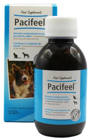 Heel - Pacifeel Jarabe, Complemento Alimenticio Para Perros y Gatos con Melisa y Pasiflora, Favorece la Relajación y Controla el Estrés y la Ansiedad de Forma Natural, con Buen Sabor - 150 ml