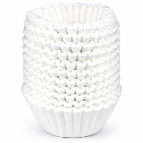Katy’s Large Commercial Coffee Filters (9.5” x 4.5”) for 12-Cup BUNN, Fetco & Curtis Coffee Machines – Tall Walls, No Ground Overflow – Premium Filters for Businesses (Bulk Pack)