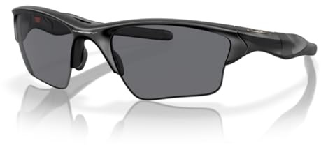 Oakley Half Jacket 2.0 XL OO9154 915412 62MM Matte Black/Grey Rectangular Sunglasses for Men+ Bundle Accessory Leash Kit, Microfiber Pouch