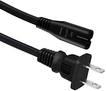 J-ZMQER 5ft/1.5m UL Listed AC in Power Cord Plug Compatible with ZVOX SoundBase 770 570 B4005701 Single-Cabinet Surround Sound System Sound Base Home Theater Soundbar