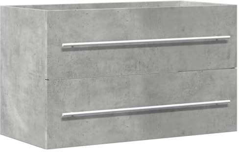 vidaXL Handfatsskåp betonggrå 80x38,5x48 cm konstruerat trä