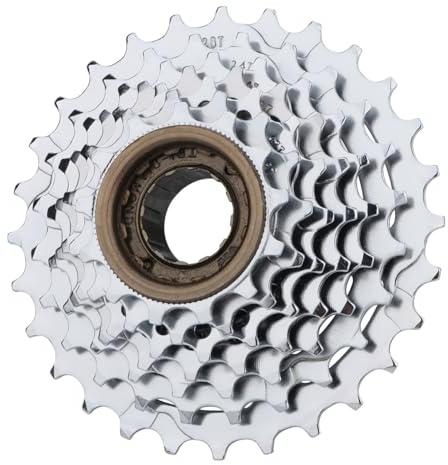 HOUSON Bicycle Cassette, 6-9 Speed ​​(13-32T) Rust-Proof Disc with Triple Nickel Plating, Bicycle Freewheel for MTB, Road, and Mountain Bikes(7Gang 13-28T)