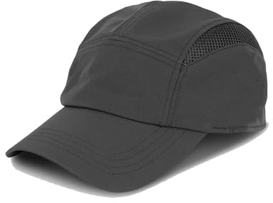Tilley Hats Airflo Cooling Cap Summer Lightweight Breathable Mesh Adjustable Summer Casual Hat (UK, Alpha, S, M, Black)