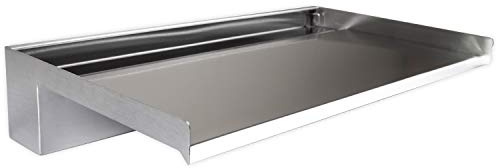 Köhko Wasserfall (Länge 40 cm) mit extra langem Auslauf-Lippe 20 cm aus Edelstahl Aquafall matt 24203-40