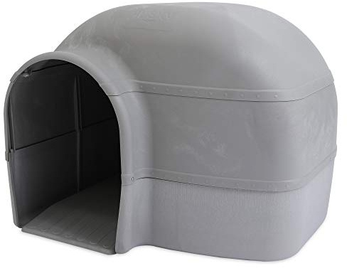 Petmate Husky Dog House for Dogs Up to 90 Pounds, Grey, Made in USA