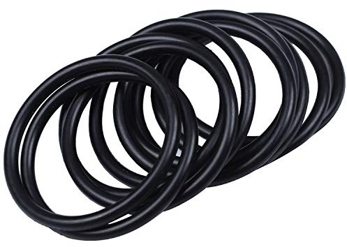 Energetic 10 Stück Gummidichtung, Schwarz, O-Ring, 38 x 3 x 32 mm