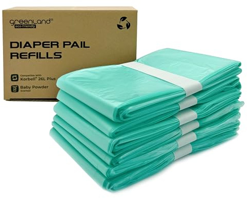 GREENLAND Ricariche ecologiche secchi per Pannolini Korbel 26L Plus, Confezione da 6, GL-3522