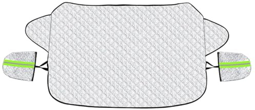 Icec - Lona antinieve para parabrisas de coche, fundas de invierno para nieve y hielo, anticongelante para parabrisas de invierno, anticongelante resistente, parasol para ventana de coche