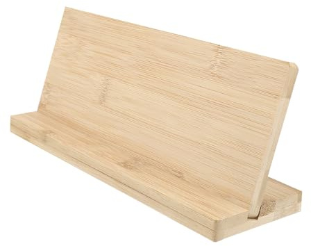 Cabilock Board with Base 25cm Desktop Name Plate Payment Code Display Stand Office Business Identification Sign Holder