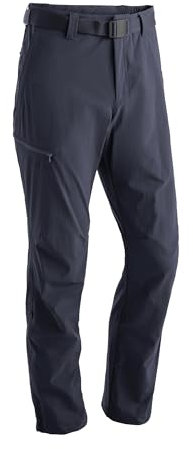 Maier Sports Nil, Herren Wanderhose, Wasserabweisende Outdoorhose für Trekking und Hiking, PFC-frei, mSTRETCH pro 4 & Dryprotec, Rollup-Funktion, Blau, 98 (W33/L34)
