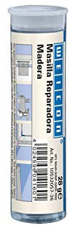 WEICON 10532057-36 Barra reparadora, 28g, Adhesivo 2 Componentes, Resina epoxi, Reparación elástica Permanente en Madera, Beige Claro
