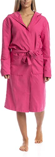 o-day Accappatoio Microfibra Uomo Donna Salvaspazio Unisex per Adulti con Cappuccio Tasche e Cintura Ideale per Viaggio Piscina Palestra Leggero Morbido
