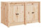vidaXL Outdoor Küchenschrank, Gartenschrank mit viel Stauraum, Küchenzeile Unterschrank mit modularem Design, Außenküche Schrank Terrassenschrank, Massivholz Kiefer