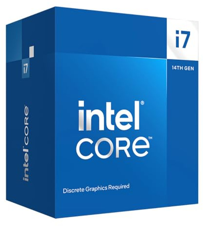 Intel Core i7-14700F Desktop Processor 20 cores (8 P-cores + 12 E-cores) up to 5.4 GHz