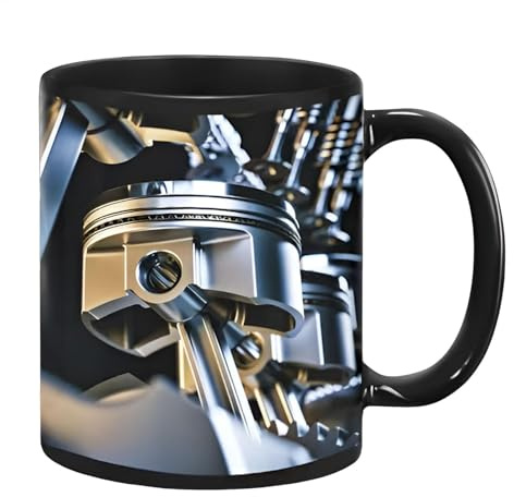 Rolig ingenjörskopp, kaffemugg espressokoppar, motormugg, keramisk mugg
