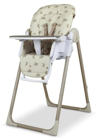 Cosatto Pip Adjustable Baby Highchair | Toddlers - Birth to 15kg | Compact, Foldable, Lightweight, 7 Height Positions, Padded Seat, 5 Point Harness, Cup Holder, Dishwasher Safe, Easy Clean (Lollop)