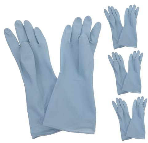 GAROZATION 4 Paar Wasserdichte Gummihandschuhe Spülhandschuhe Für Geschirr Handschuhe Spülgeschirr Geschirrspülhandschuh Spülhandschuhe Handhandschuhe Zum Geschirrspülen Reinigungshandschuhe