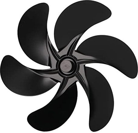 6 hojas de pellet de gas de madera para estufa – Piezas de repuesto de aleación de aluminio de 6,7 pulgadas Hoja de ventilador de chimenea, fácil de instalar, ajuste automático de velocidad, fácil de