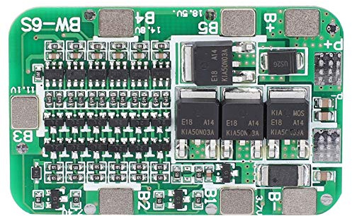 Scheda di protezione della batteria Modulo di cortocircuito sovraccarico al litio a 6 corde 25,5 V 15 A Utensili elettrici Energia solare