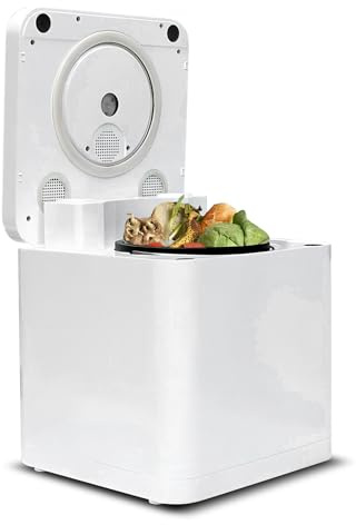 Gecheer 3.3L Electric Composter, Smart Compost Bin for Kitchen with Intelligent LED Display High Temperature UV Sterilization Odor Removal Turn Food Waste to Fertilizer
