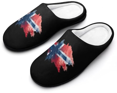 Norway Norwegian Flag Women's House Slippers Indoor Shoes Outdoor Slipper Comfy