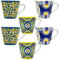 NAMAI - Lot de 6 Pièces, Tasse a Cafe, Porcelaine, Passe au Lave-Vaisselle et au Micro-ondes, 6cm x 6cm, Tasse Expresso, Tasses Cafe, Tasse à Café, Tasses à Expresso