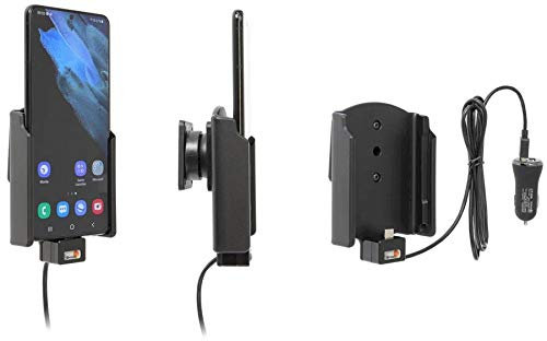 Brodit Soporte 721245 | Fabricado en Suecia | con función de Carga para Smartphones - Samsung Galaxy S21+ 5G SM-G996B/SM-G996B/DS